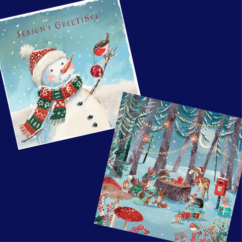 Jolly Snowman & Festive Tea Party (twin pack)