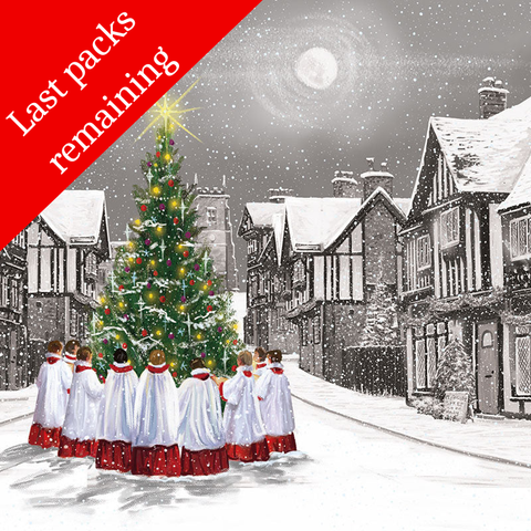 Choir Singing in the Town charity Christmas cards (Single pack)