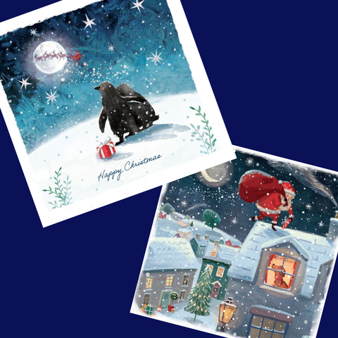 I Saw Santa & Santa's Been (twin pack)