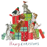 Christmas Dogs & Dogs with Presents charity Christmas cards (Twin pack)